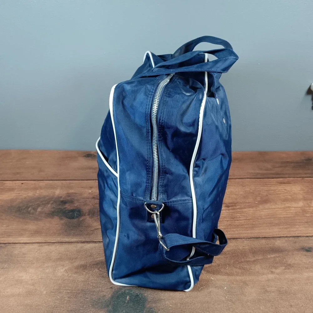 Kintetsu International Travel Bag Unisex Large Navy Blue Good Retro Carry On